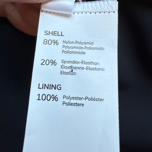 NWT Cupshe Blue Tropical Floral & Black Halter Top One Piece Swimsuit Size M - Picture 9 of 13